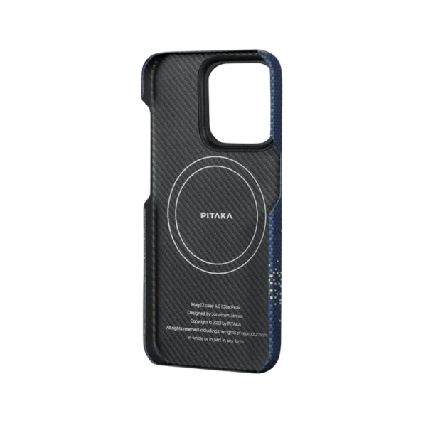 PITAKA StarPeak MagEZ Case 4 for iPhone 15 Pro / 15 Pro Max -1500D(Milk Way Galaxy)