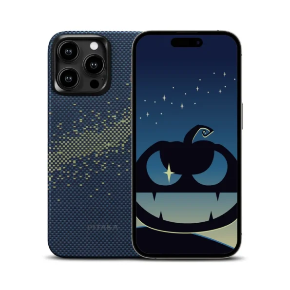 PITAKA StarPeak MagEZ Case 4 for iPhone 15 Pro / 15 Pro Max -1500D(Milk Way Galaxy)