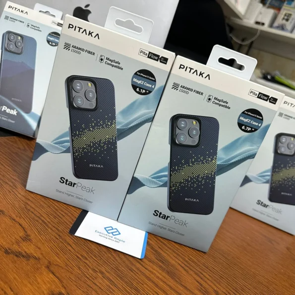 PITAKA StarPeak MagEZ Case 4 for iPhone 15 Pro / 15 Pro Max -1500D(Milk Way Galaxy)