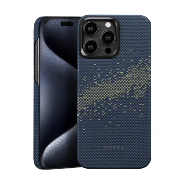 PITAKA StarPeak MagEZ Case 4 for iPhone 15 Pro / 15 Pro Max -1500D(Milk Way Galaxy)