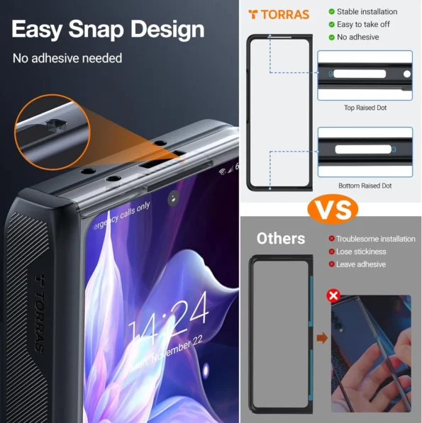 TORRAS Armor Stand Case for Galaxy Z Fold 5