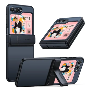 TORRAS Armor Stand Case with Hinge for Galaxy Z Flip 5