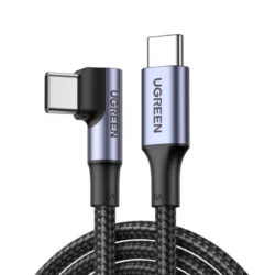 UGREEN 100W Angled USB-C to USB-C Braided Cable Cable