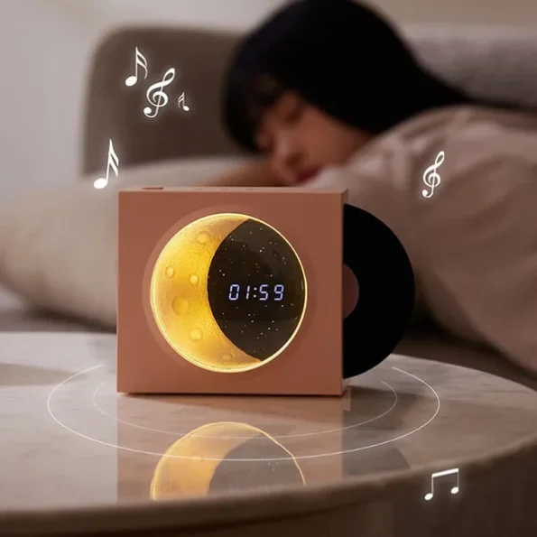 X09 Half Moon Clock Bluetooth Speaker