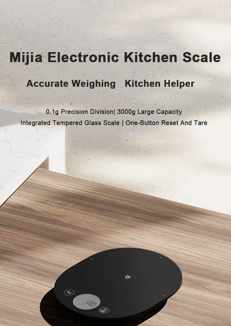 Xiaomi Mijia Electronic Kitchen Scale High Precision Digital Scale for Home Kitchen (KGJ001T)