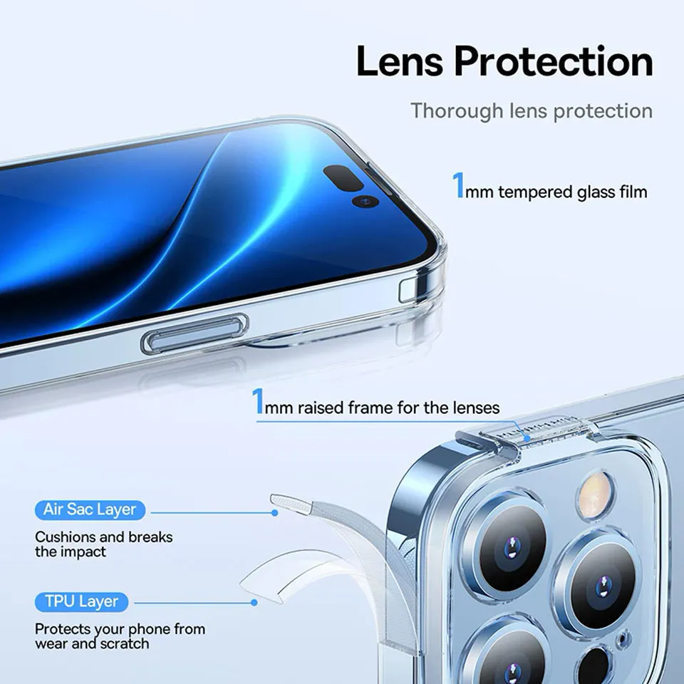 Baseus Simple Series Transparent Protective Case for 14 Pro / 14 Pro Max