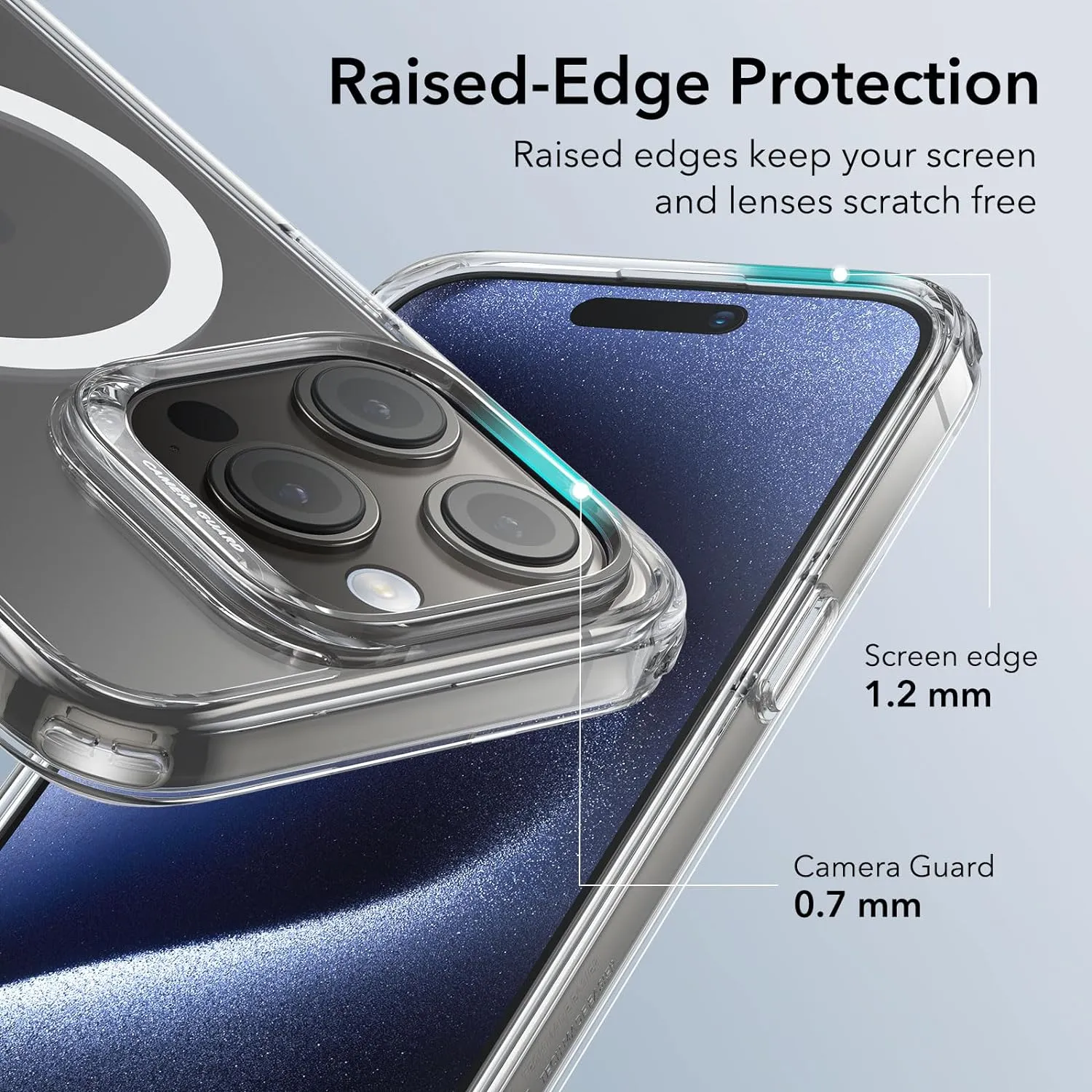 ESR Classic Hybrid Case for iPhone 15 Pro / 15 Pro Max (HaloLock)