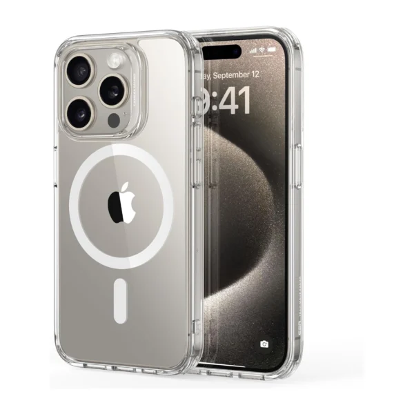 ESR Classic Hybrid Case for iPhone 15 Pro / 15 Pro Max (HaloLock) armo Cover & Protector