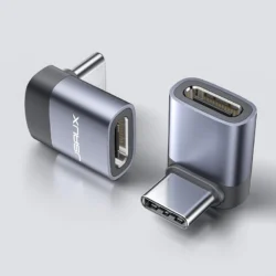 JSAUX 90 Degree Right Angle USB-C Male to USB-C Female Adapter (2-Pack) Accessories