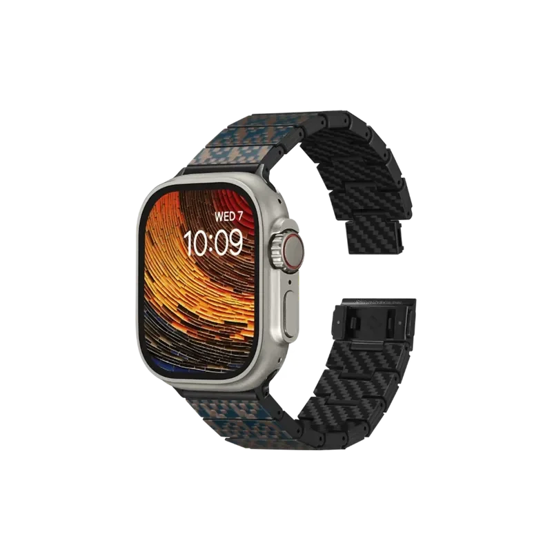 Pitaka Dreamland Chroma Carbon Watch Band for iWatch 49 / 45 / 44mm -Stairs