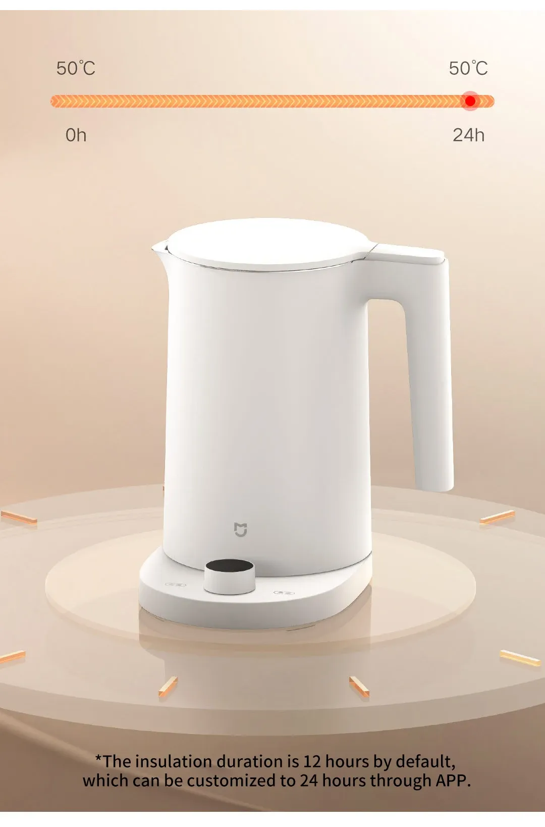 Xiaomi Mijia Thermostatic Electric Kettle 2 Pro 1.7L Stainless Steel App Control With Led Display