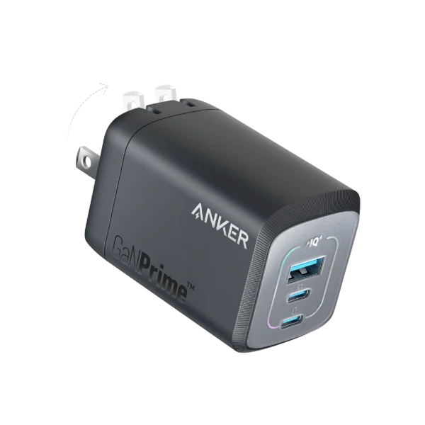Anker Prime 100W GaN Wall Charger 3 Ports with 1.5M USB-C Cable