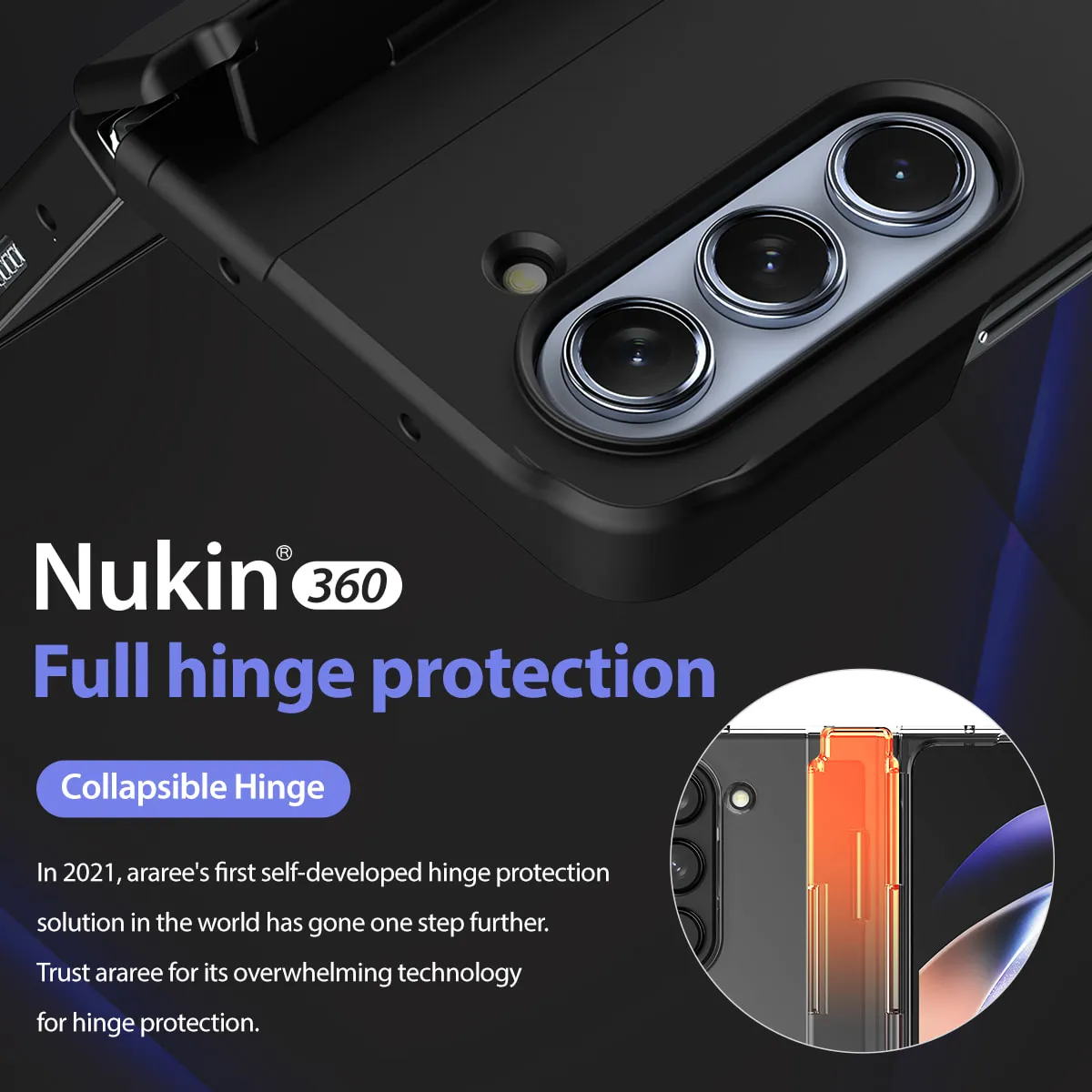 Araree Nukin 360 Full Hinge Protection Case Galaxy Z Fold 5