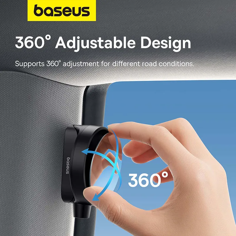 Baseus Blind Spot Mirror For Car Backseat Rearview Mirror With Safety Hammer Wide Viewing Angle