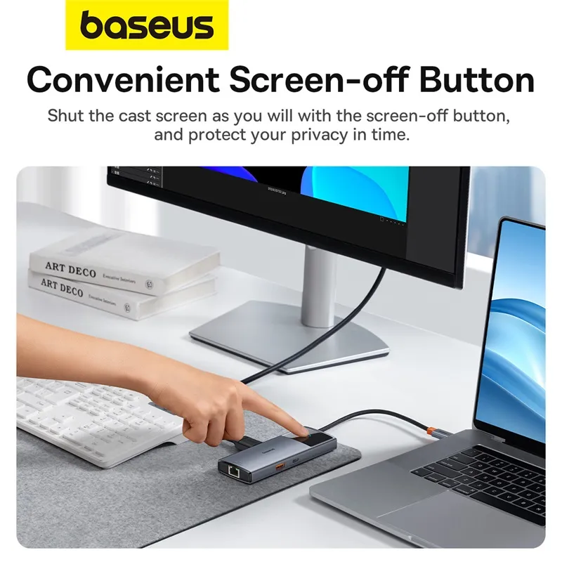 Baseus Gleam Series 2 6 in 1 USB Hub