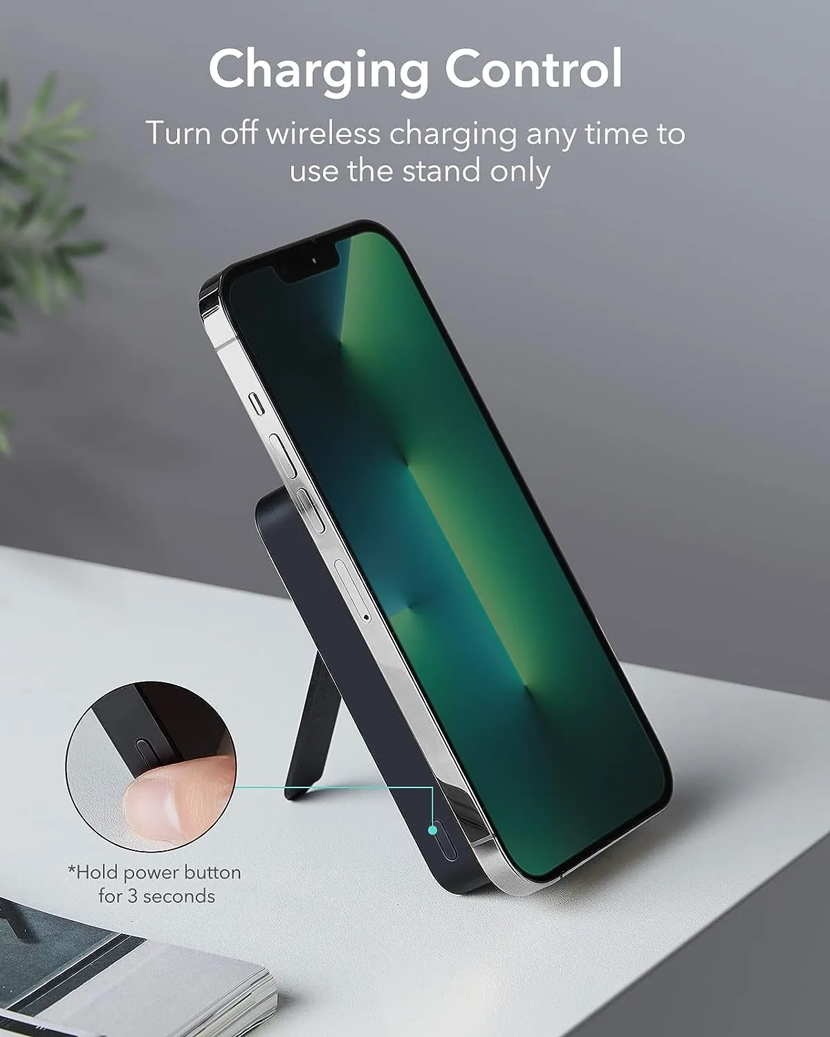 ESR 10000mAh Kickstand Wireless Power Bank (HaloLock)