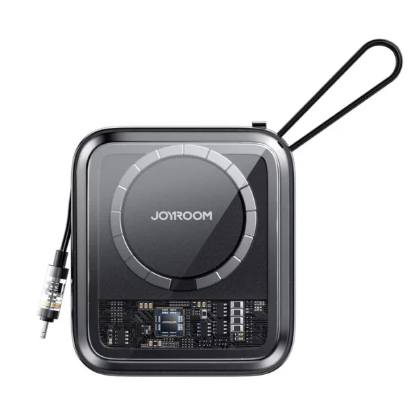 Joyroom Jr-L007 Icyseries 22.5W 10000Mah Magnetic Wireless Power Bank With Built-In Lightning Cable Charging Essential