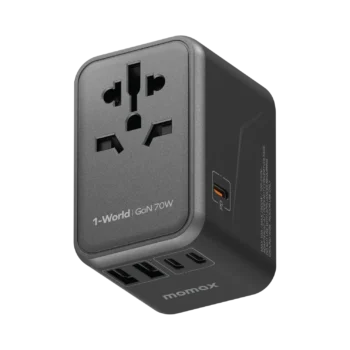 Momax 1-World 70W GaN 5 Ports Universal Travel Charger (UA8A)