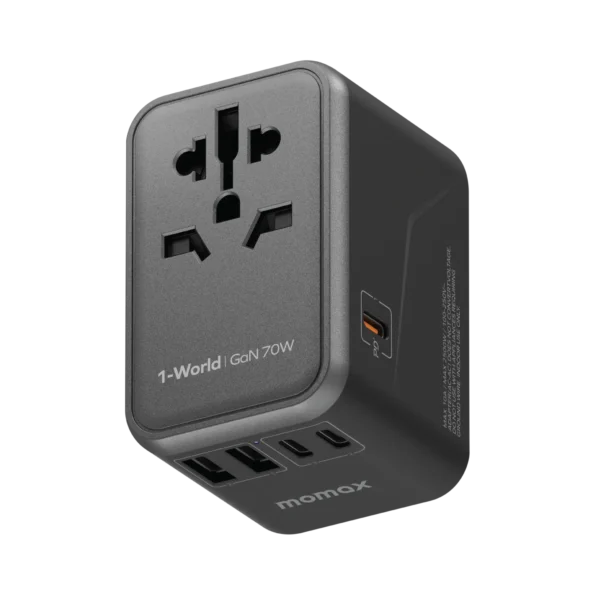 Momax 1-World 70W GaN 5 Ports Universal Travel Charger (UA8A)