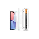 Spigen GLAS.tR EZ Fit Screen Protector for iPhone 15 Pro Max -2Pack Cover & Protector