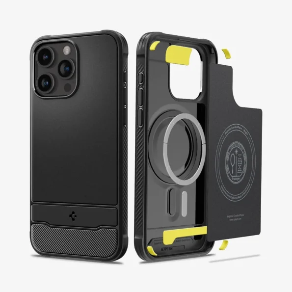 Spigen Rugged Armor MagFit Case for iPhone 15 Pro / 15 Pro Max