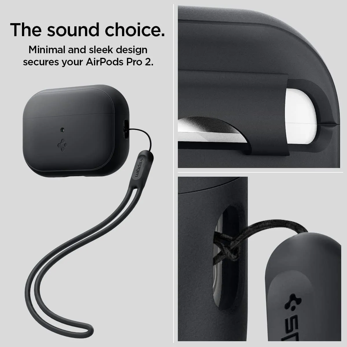 Spigen Silicone Fit Shock-absorbent Case for AirPods Pro 2