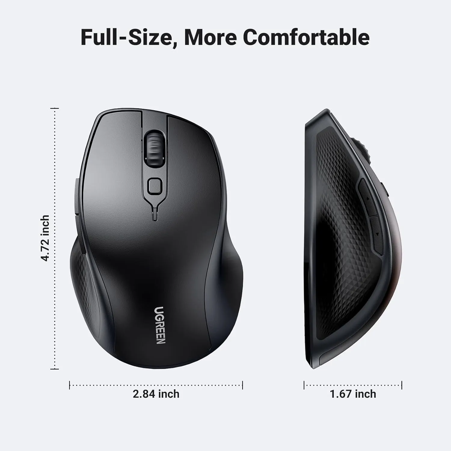 UGREEN Ergonomic Wireless Mouse 4000 DPI (MU101)