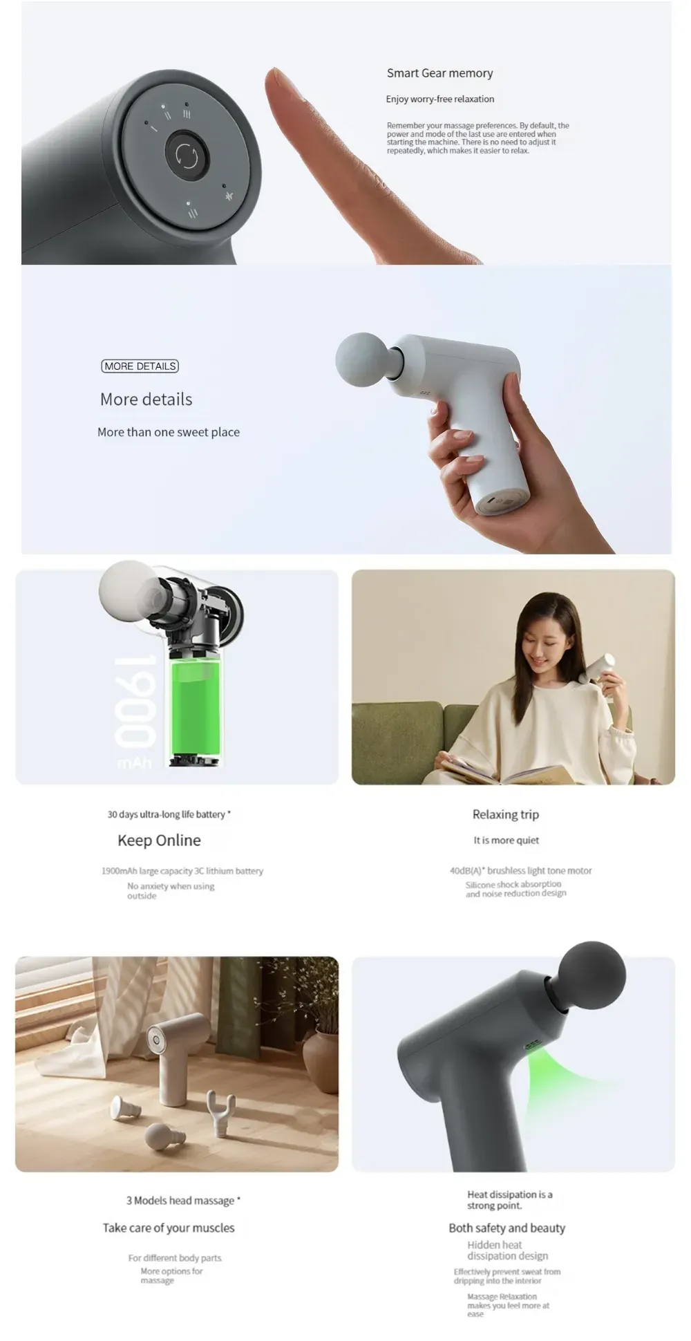 Buy Xiaomi Mijia Mini Fascia Gun 2C Electric Massager