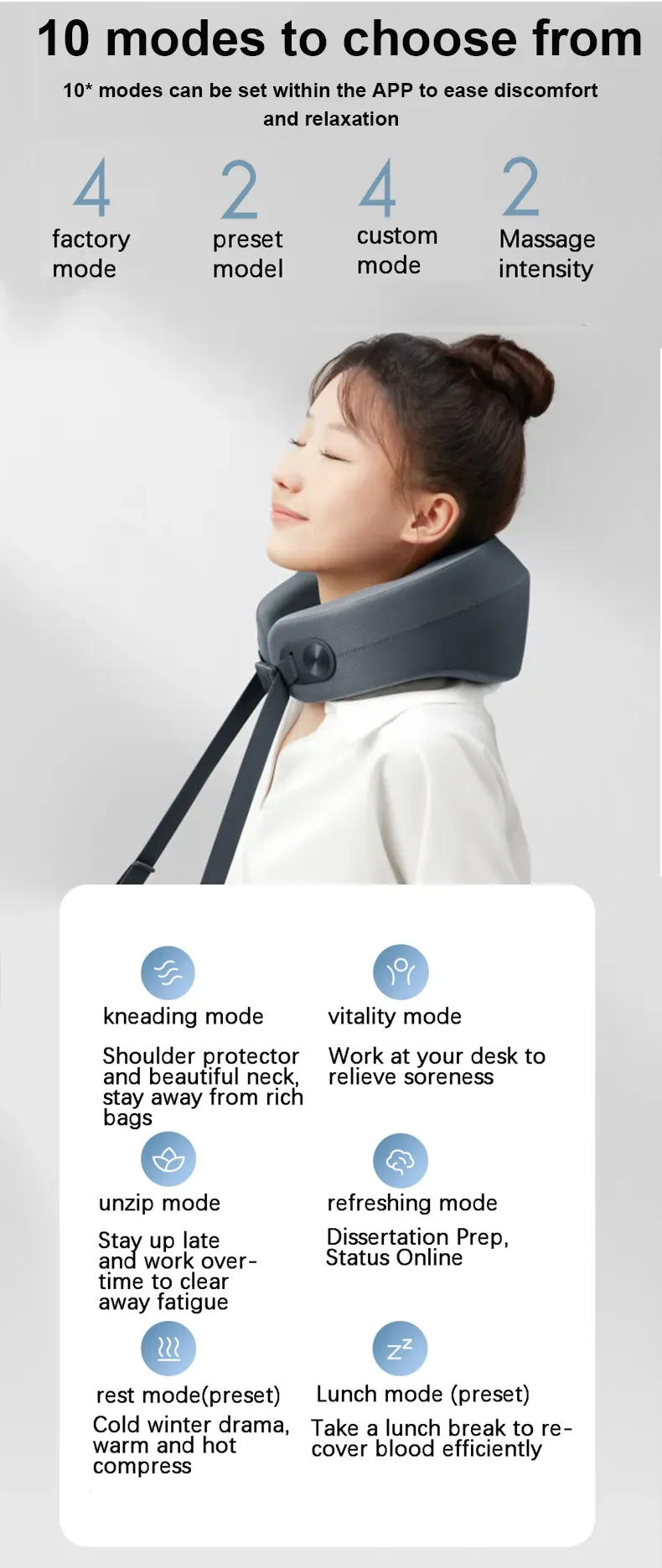 Xiaomi Mijia Smart Neck Massage Relief Neck Shoulder Pain Work with Mi Home App