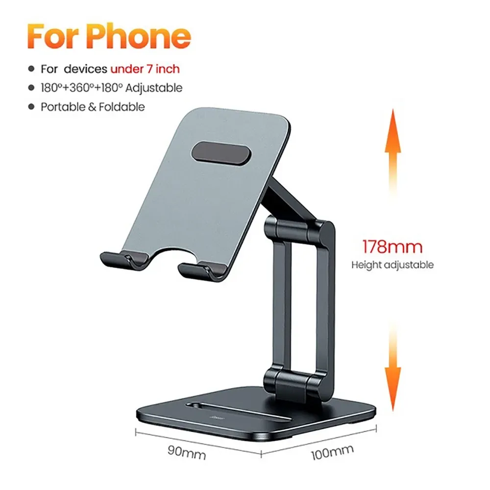 Baseus Desktop Biaxial Foldable Metal Stand for Phones (BS-HP005)