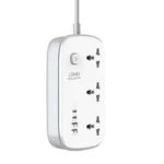 Ldnio SC3416 Power Strip 65W 3 Sockets With 4 Port Charger