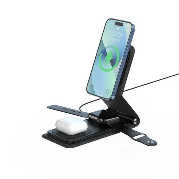 Levelo Arch Trio MagSafe Wireless Qi Compact Charging Stand