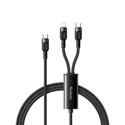 Mcdodo CA-878 2 in 1 100W PD Type-C to Lightning + Type-C Cable -1.2m Cable