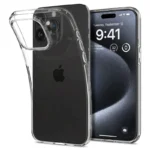 Spigen iPhone 15 Pro Max Bundle Pack Crystal Flex Clear Case + Screen Protector + Spigen 27W Charger5