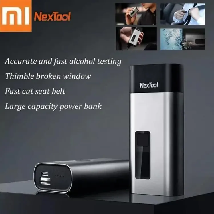 Xiaomi Nextool 4-in-1 Mini Alcohol Tester LCD Digital Car Window Breaker