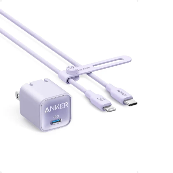 Anker Nano 3 30W Adapter with Type C to Lightning Cable (B2152)