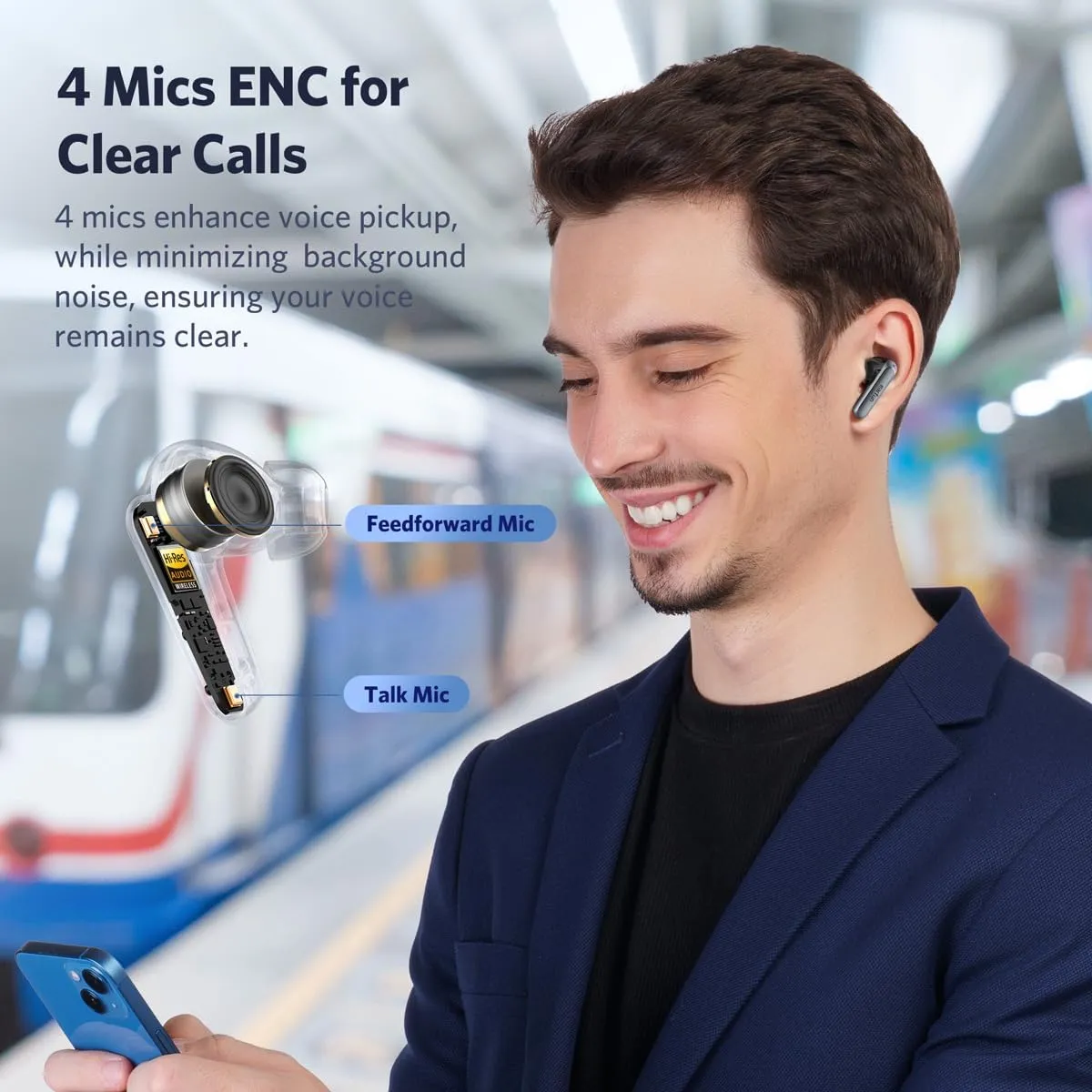 EarFun Air 2 Wireless Earbuds Hi-Res 10mm Drivers with LDAC