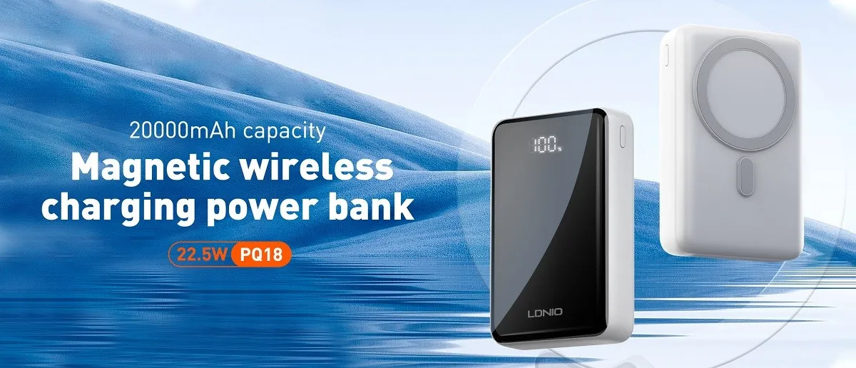 Ldnio PQ18 22.5W 20000mAh Magnetic Wireless Power Bank