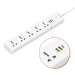 Ldnio SC5319 Power Strip 38W with 5 Sockets 3-Port USB Charger 2M Extension Cord (1)