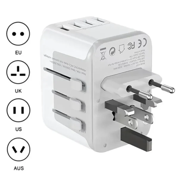 Ldnio Z6 65W 3 USB Ports GaN Universal Travel Adapter