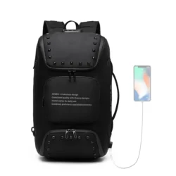 Ozuko 9248 Business Laptop Backpack Sports Bag With External USB Port BackPack