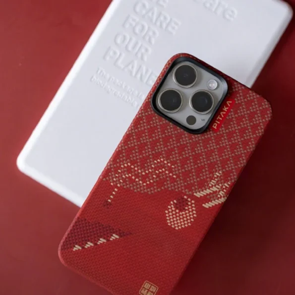 Pitaka MagEZ Case 5 Weaving + Chinese New Year Series for iPhone 15 Pro / 15 Pro Max (Limited Edition)