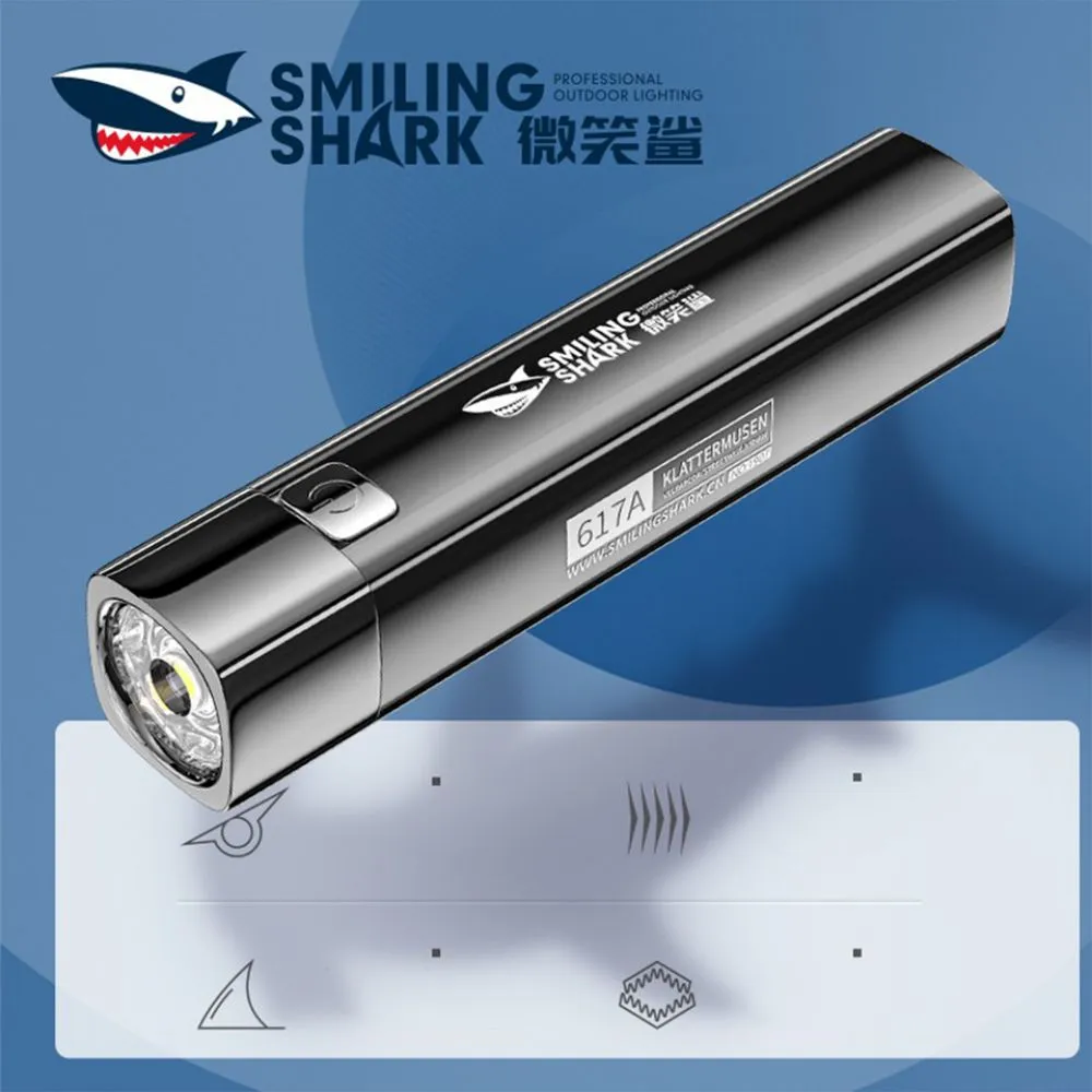 Smiling Shark 617A LED Rechargeable Torch Light