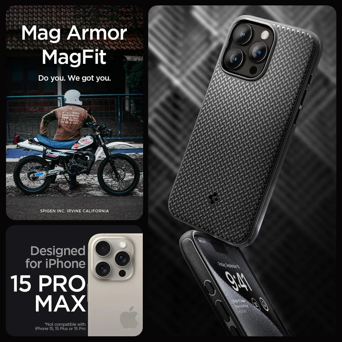 Spigen Mag Armor (MagFit) Case for iPhone 15 Pro Max