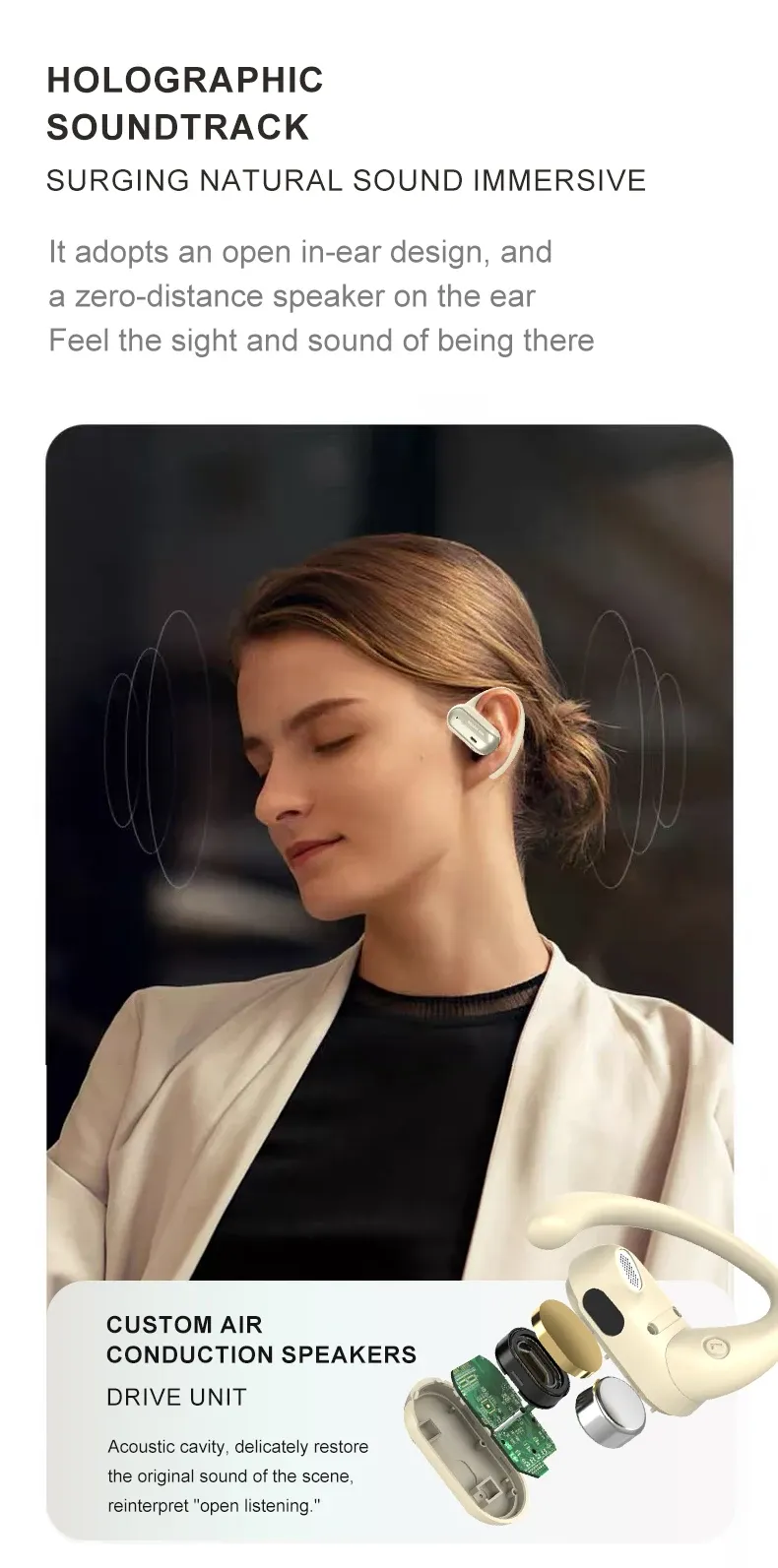 Xiaomi Heyplus Ows Over-the-ear Structure Flexible Secure Fit