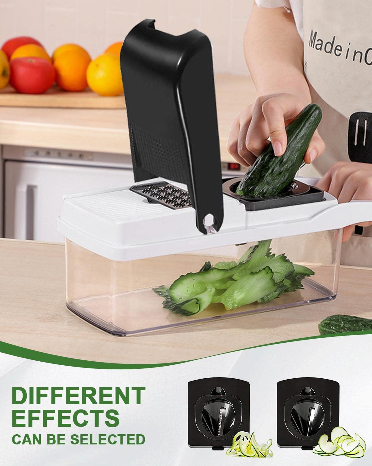 26 in 1 Vegetable Chopper Kitchen Multifunctional Slicer with 1.2L Container