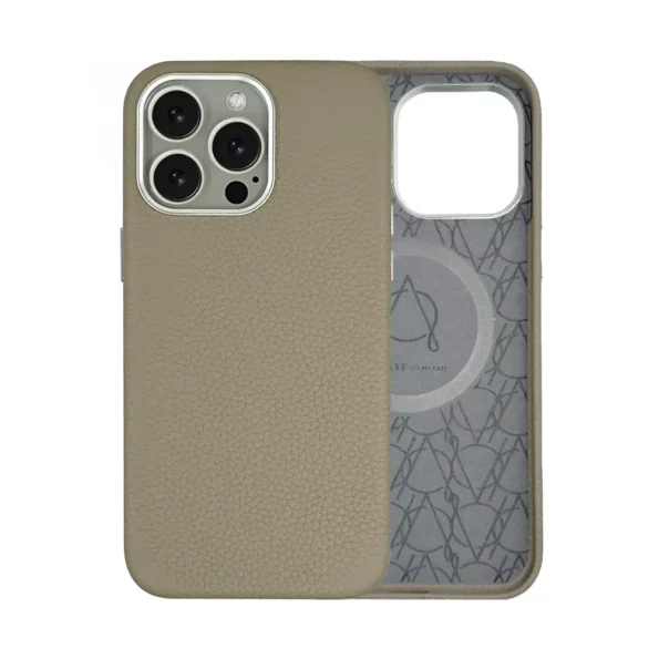 A-Case Amur Series MagSafe Leather Case for iPhone 15 Pro Max