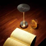 Electroplated Metal Cordless Table Lamp Dimmable Led Modern Wireless Rechargeable6