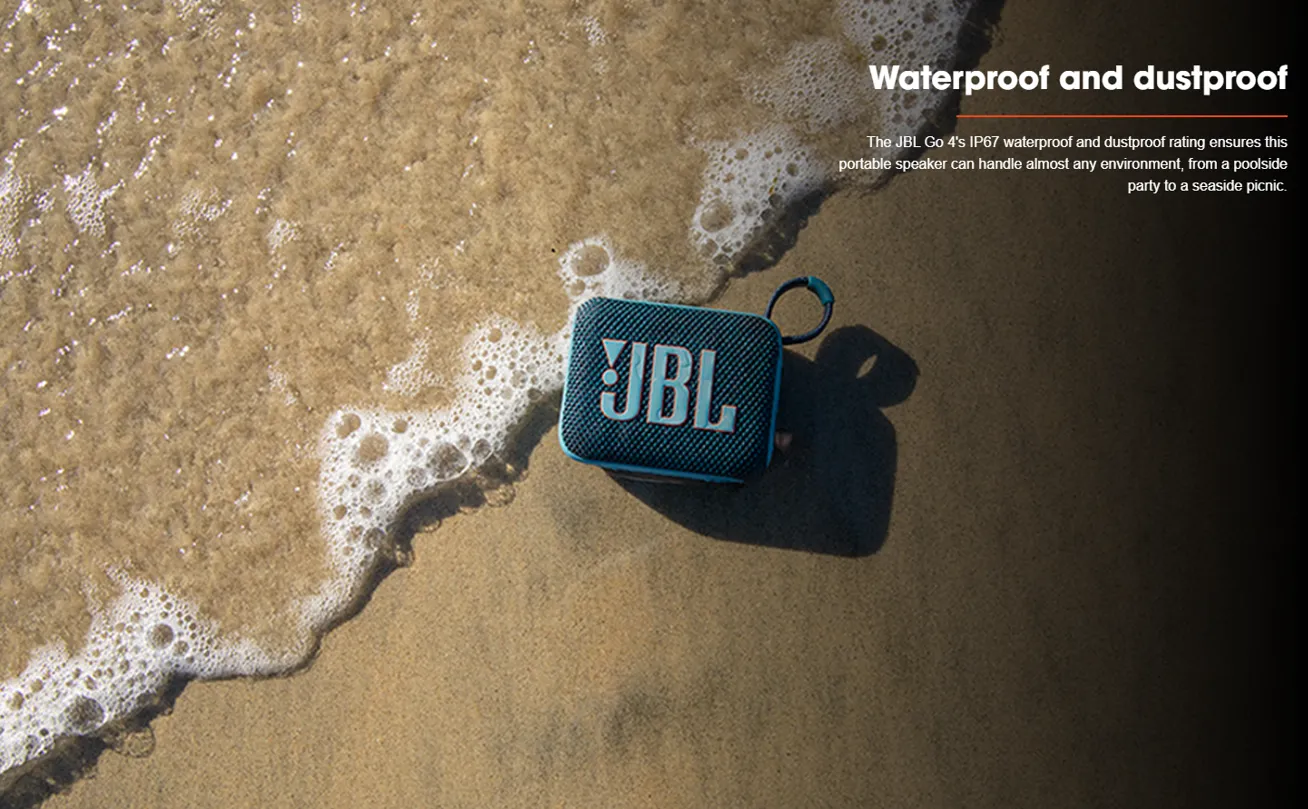 JBL GO 4 Portable Waterproof Bluetooth Speaker