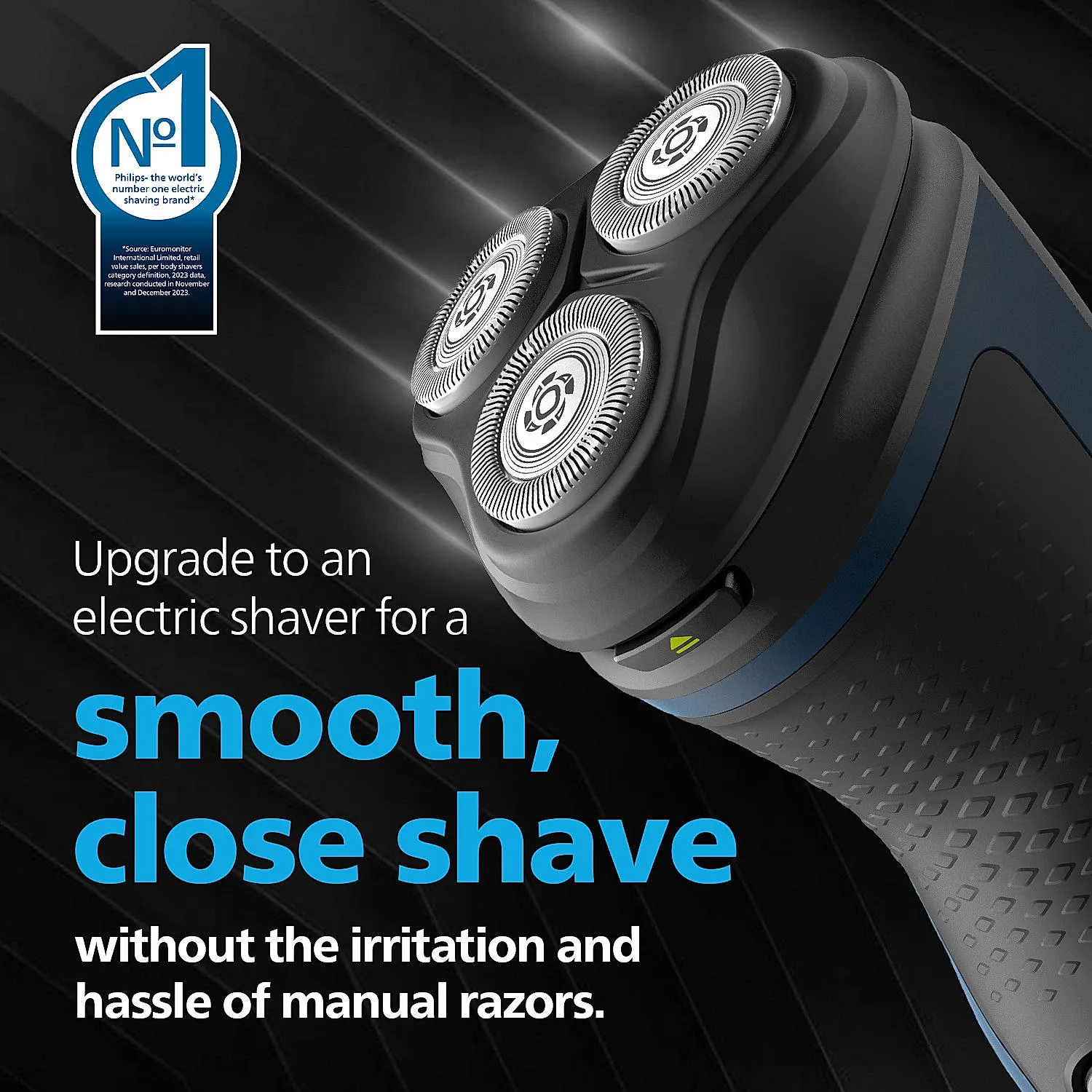 Philips S1151/03 Electric Shaver Wet and Dry Shave 27 Self Sharpening Blades Cordless Waterproof Shaver